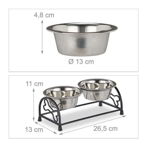 Hundeskålsett med holder