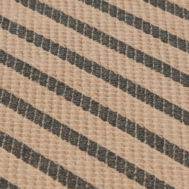 Nobodinoz - Landscape Bodenmatte, 60 x 120 x 4 cm, gestreift vetiver