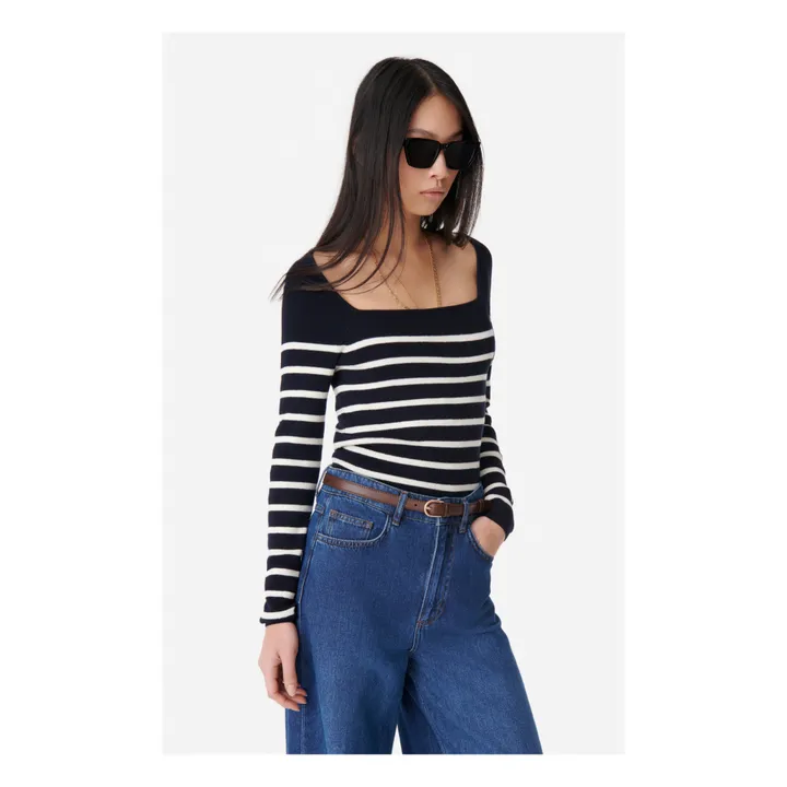 Vanessa Bruno Pull Carla Laine Mérinos | Bleu marine