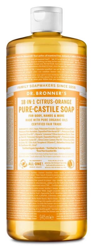 Dr Bronner’s Liquid Soap Citrus/Orange (945 ml)