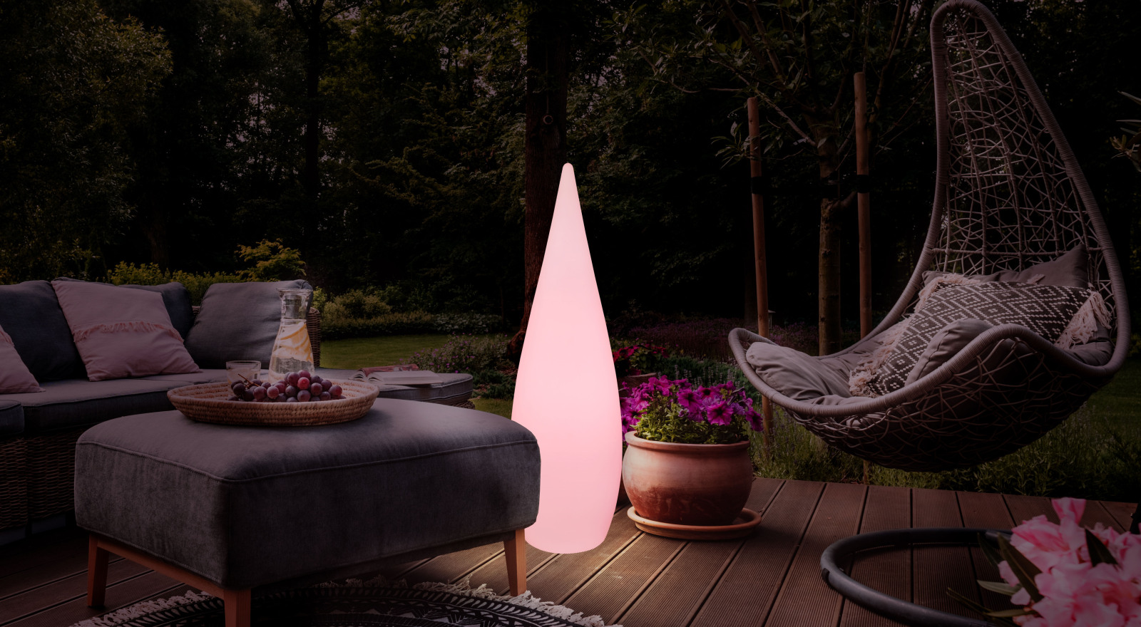 LED-Außenleuchte - opal - App-Steuerung