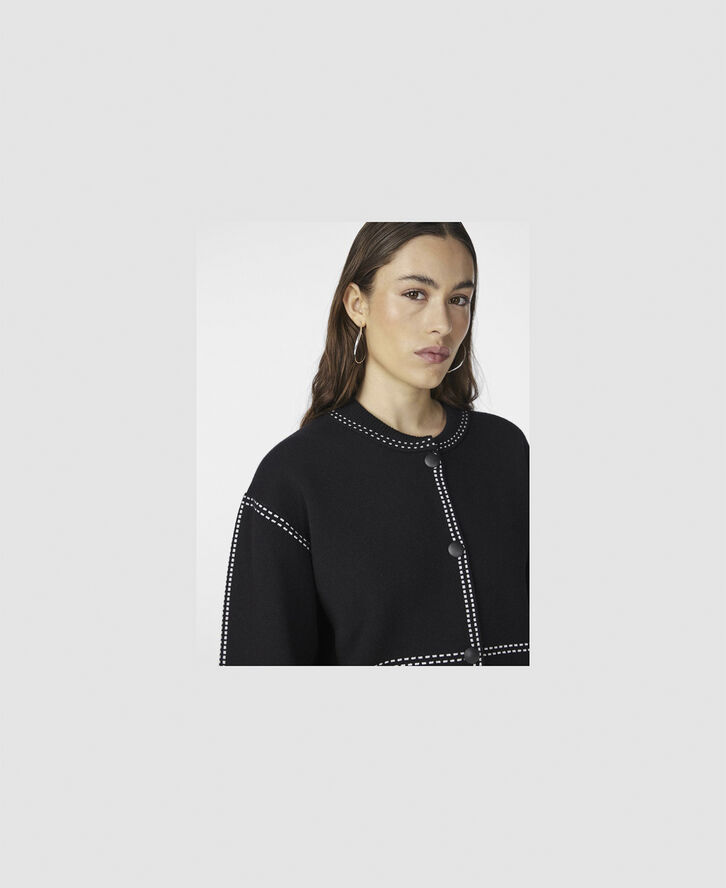 YAS YASJENA LS KNIT CARDIGAN Sort