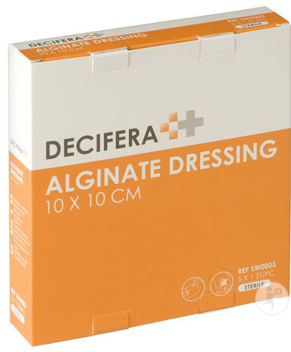 Decifera Alginate Dressing 10x10cm Pièces 5 (SW0003)