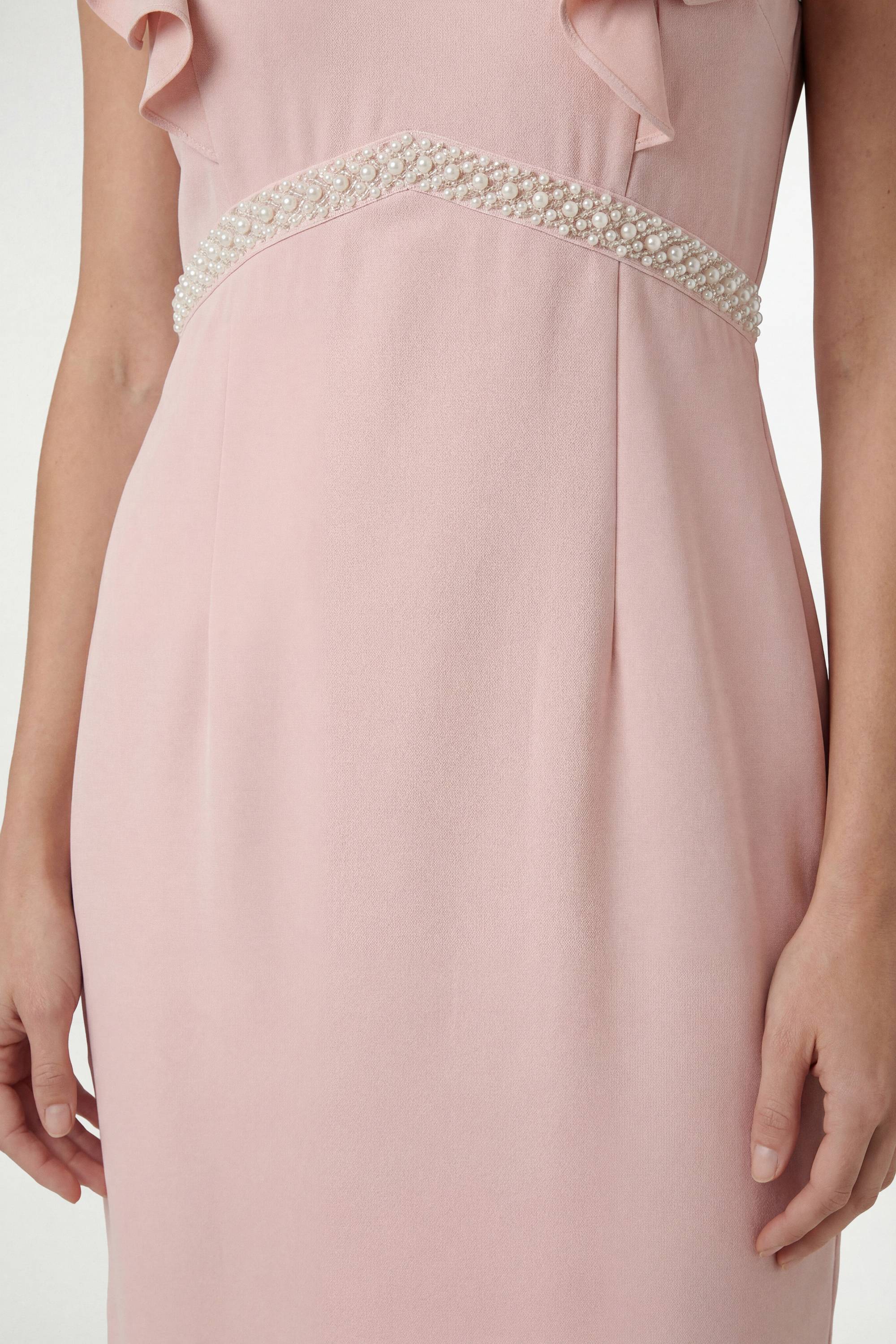 Wallis Robe Crayon Petite En Crêpe Ornée