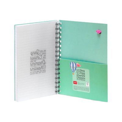 Legami - Carnet de notes - A5 - 200 pages - ligné - air balloon