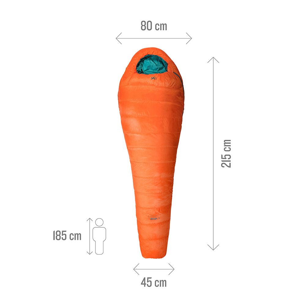 Millet LIGHT DOWN +10°C - Sac de couchage vermillon