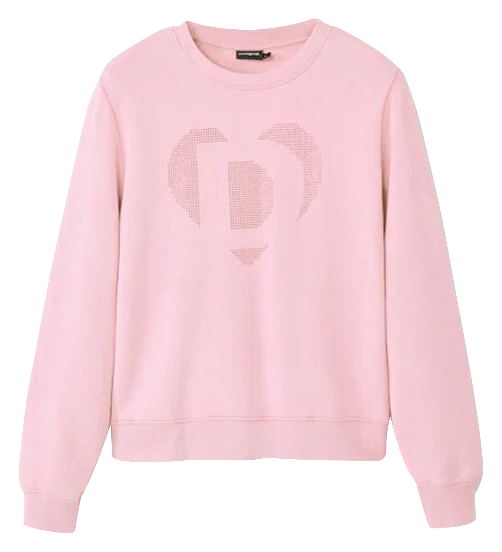 Sweat ample à strass en coton| Rouge