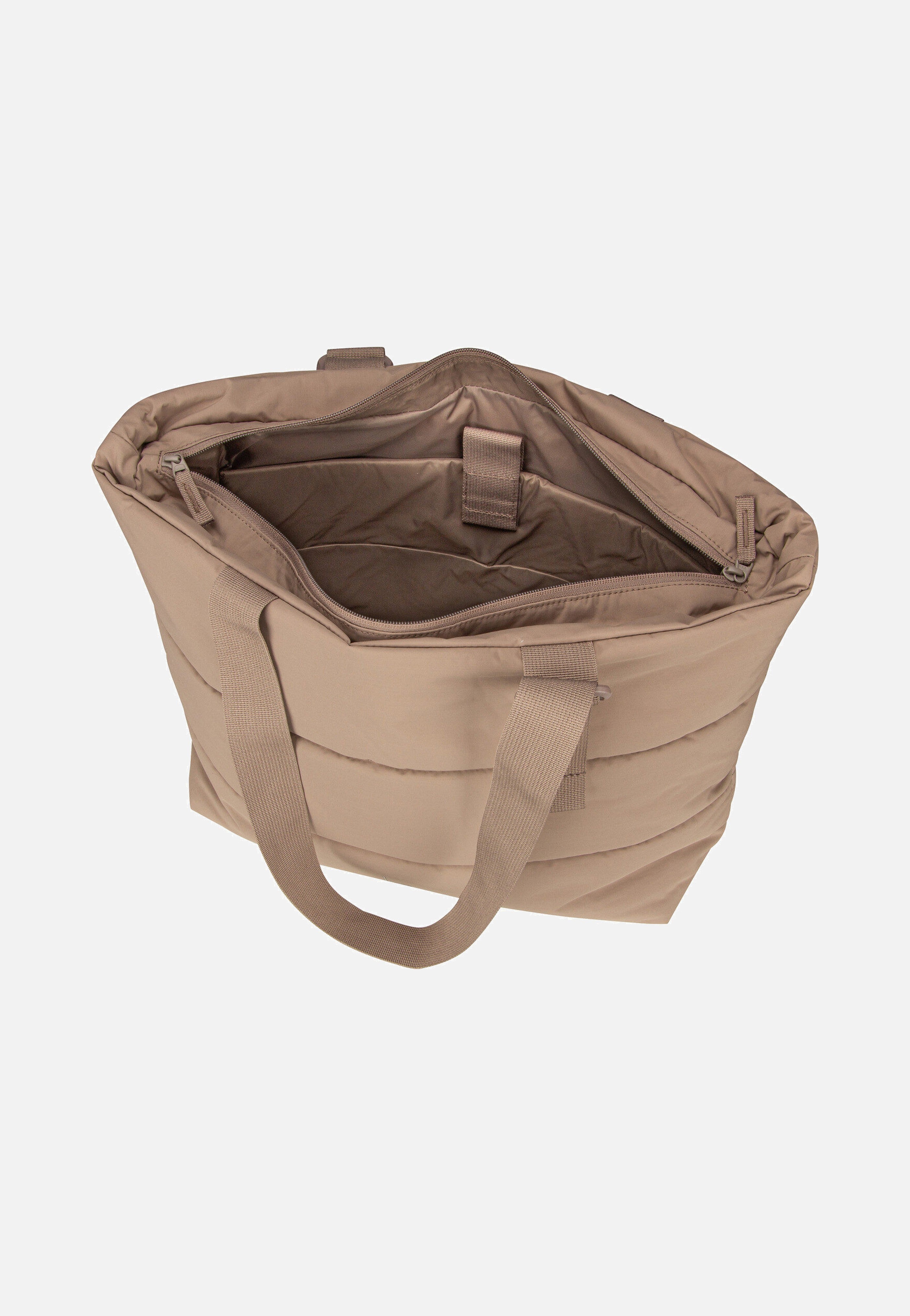 Puffer Tote Bag Monochrome Oyster - Shopper