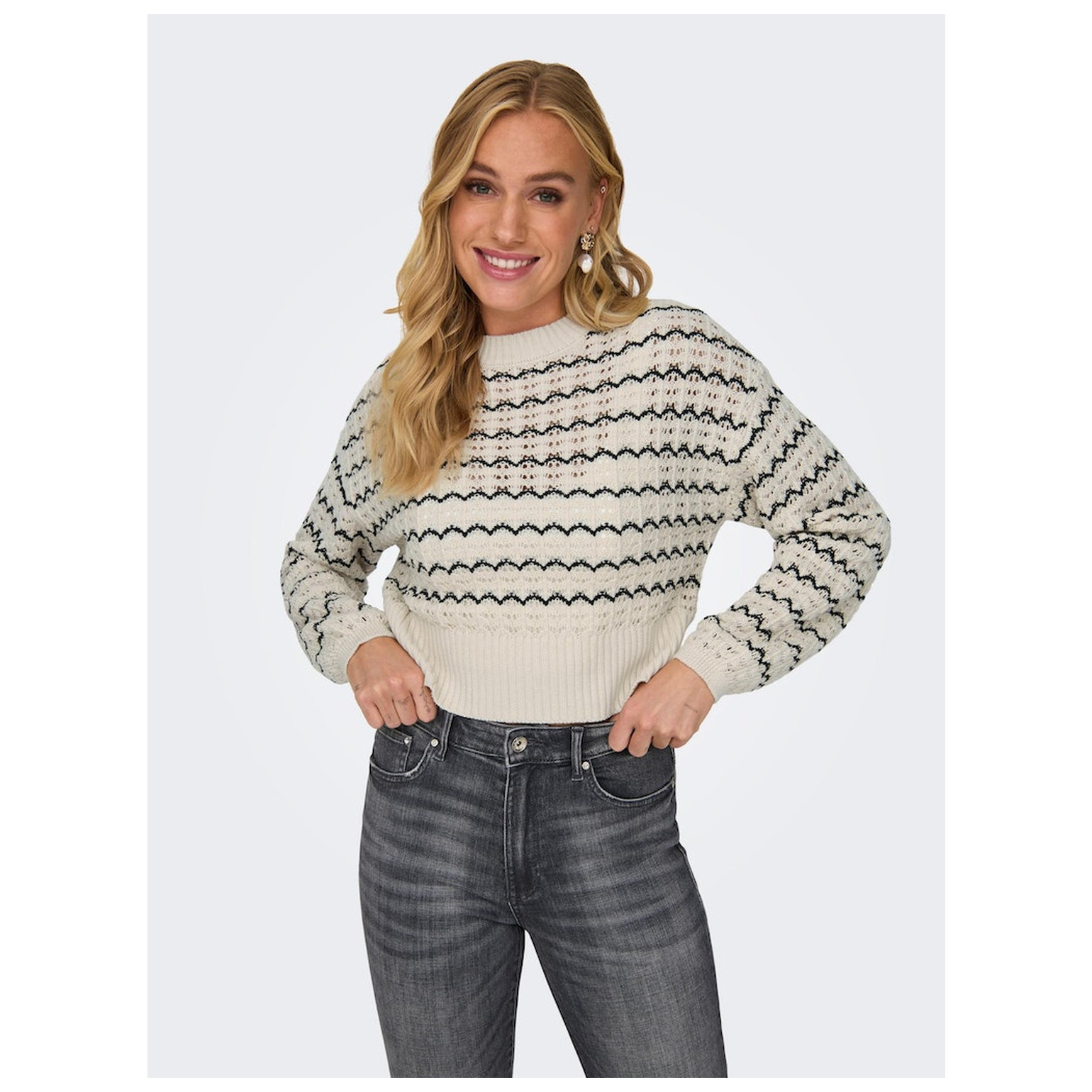 Only ONLASA LS O-NECK CC KNT