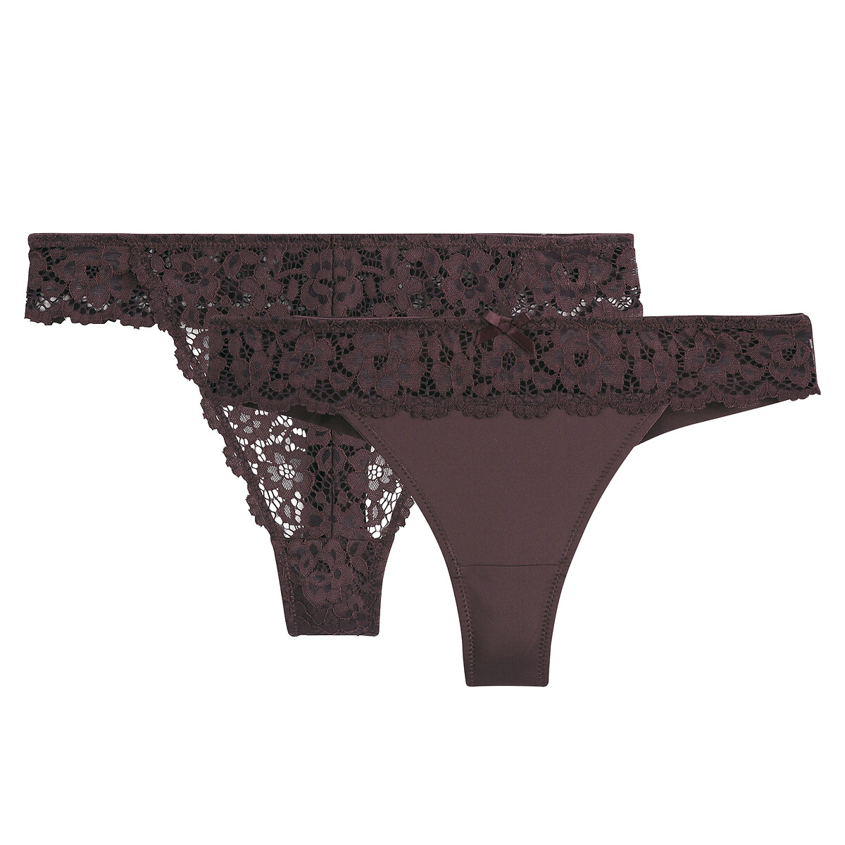 COLEÇÕES LA REDOUTE<br>Conjunto de 2 tangas exclusivas, Girofle