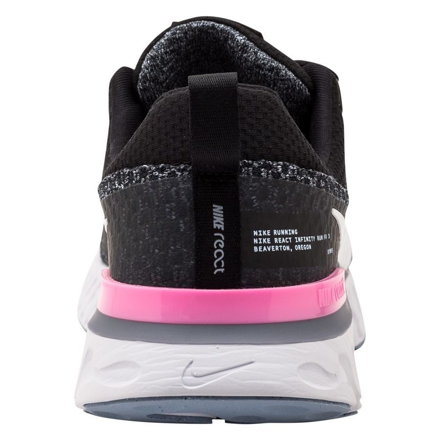 Nike Chaussures de Running React Infinity Run FK 3 - Noir/Gris/Rose