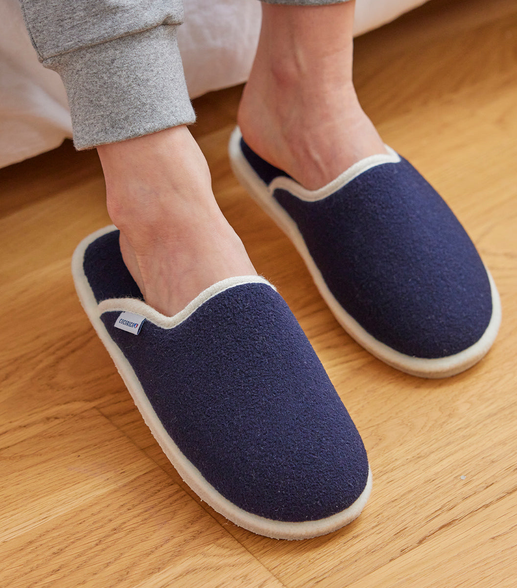 Mules Femme Marine