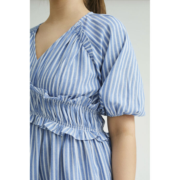 A-VIEW Safia dress Blue/white stribe