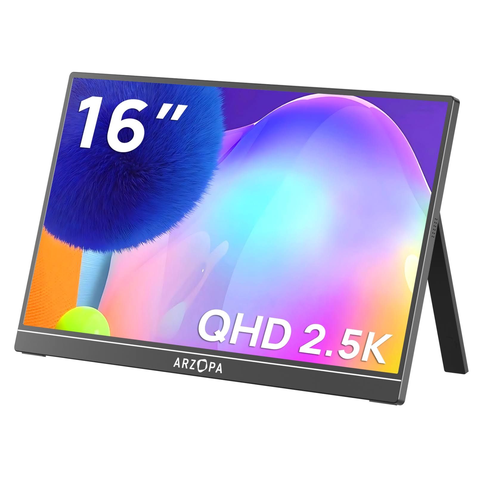 Arzopa Z1RC 2.5K Portable Monitor | Brilliant QHD 500nits 8bit Display