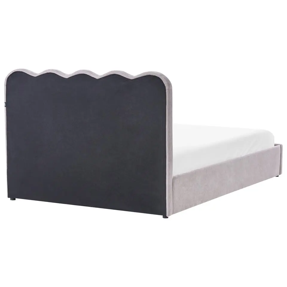 NANTERRE - Bed met opbergruimte - Beige - 140 x 200 cm - Stof