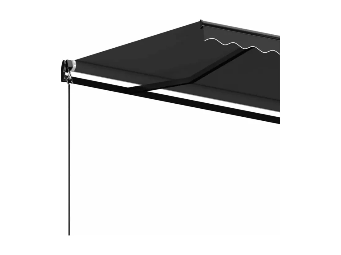 Auvent manuel rétractable 450x350 cm Anthracite