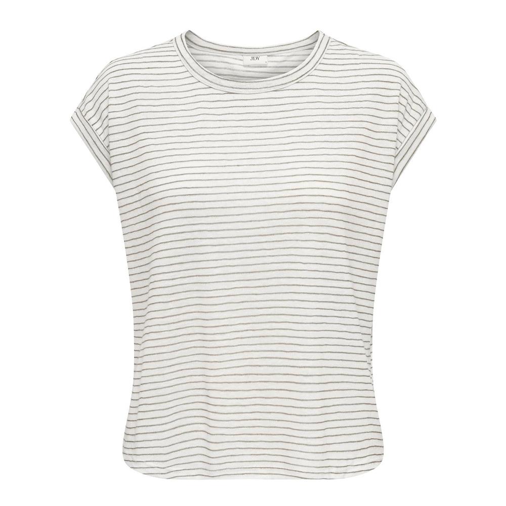 JDY T-shirt Blanc/Beige Femme JDY CAPTAIN