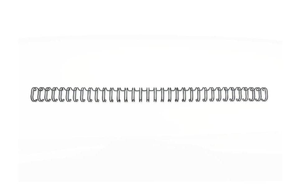 Binderücken Draht 6 mm Schwarz, 100 StückBindung von Dokumenten, 100 Stk.