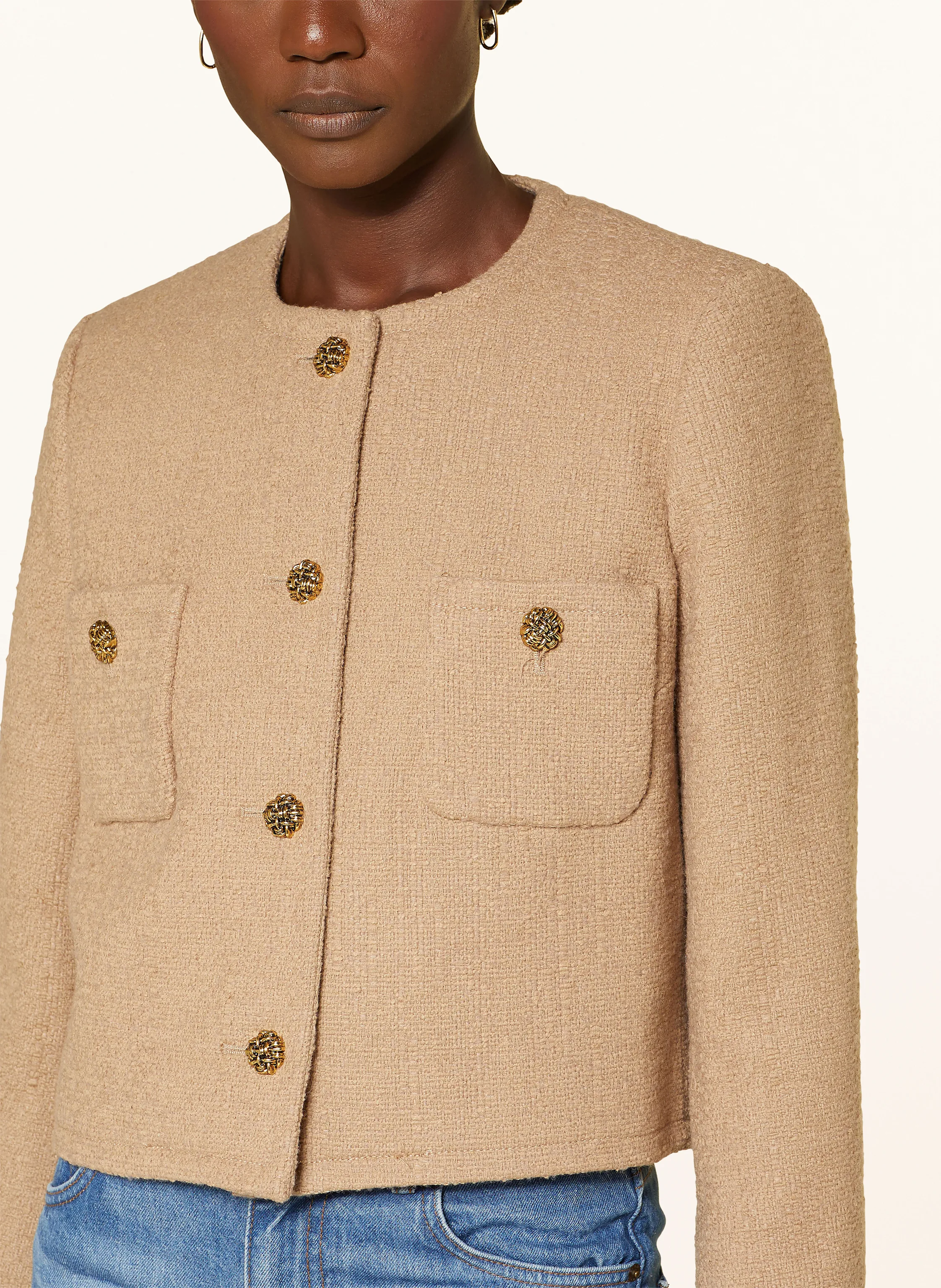 ba&sh Kastenjacke MEREDITH aus Bouclé