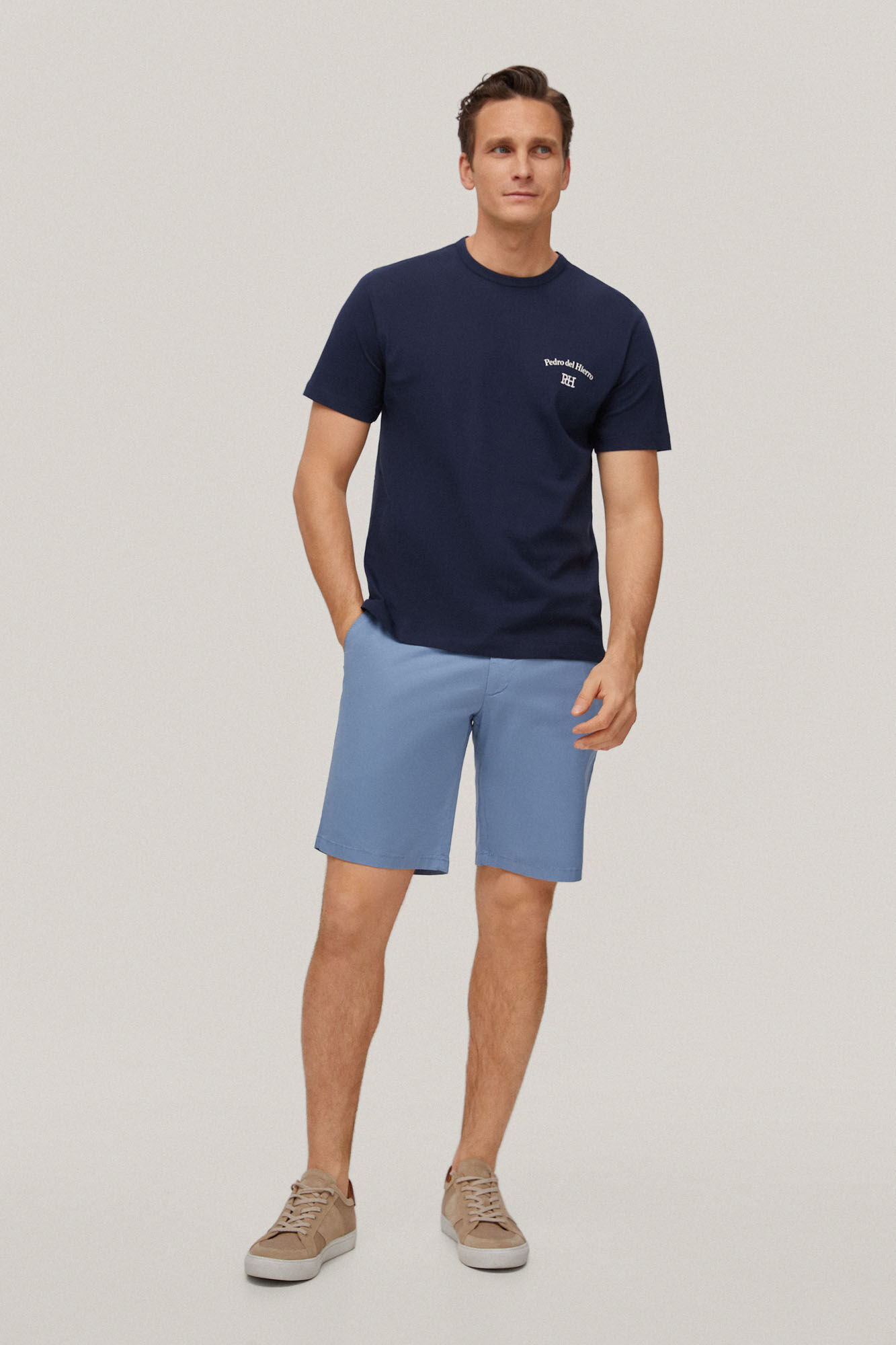 Camiseta com logo - Azul