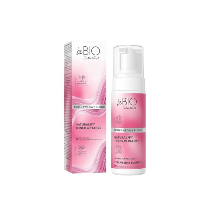 BeBio Cosmetics Naturalny Toner w piance Truskawkowy Blond 120 ml