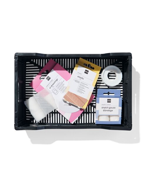 caisse pliable à lettres recyclée noir