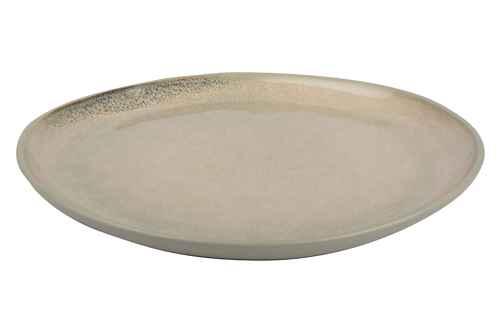 Stengods asjett Beige. Ø21 cm