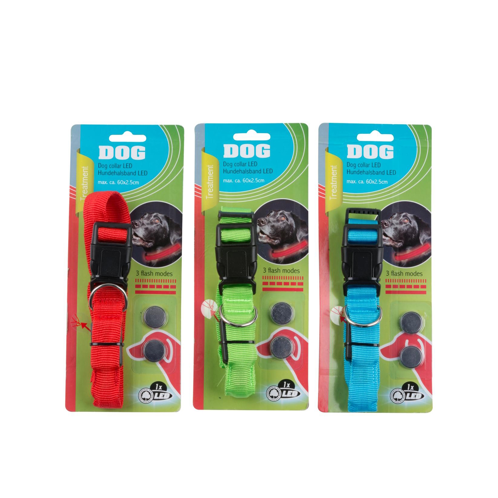 Hundehalsband LED 60 cm