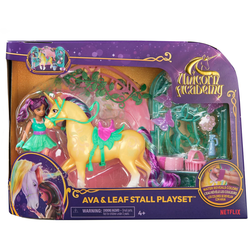 Køb Unicorn Academy Ava & Leaf Stald Legesæt