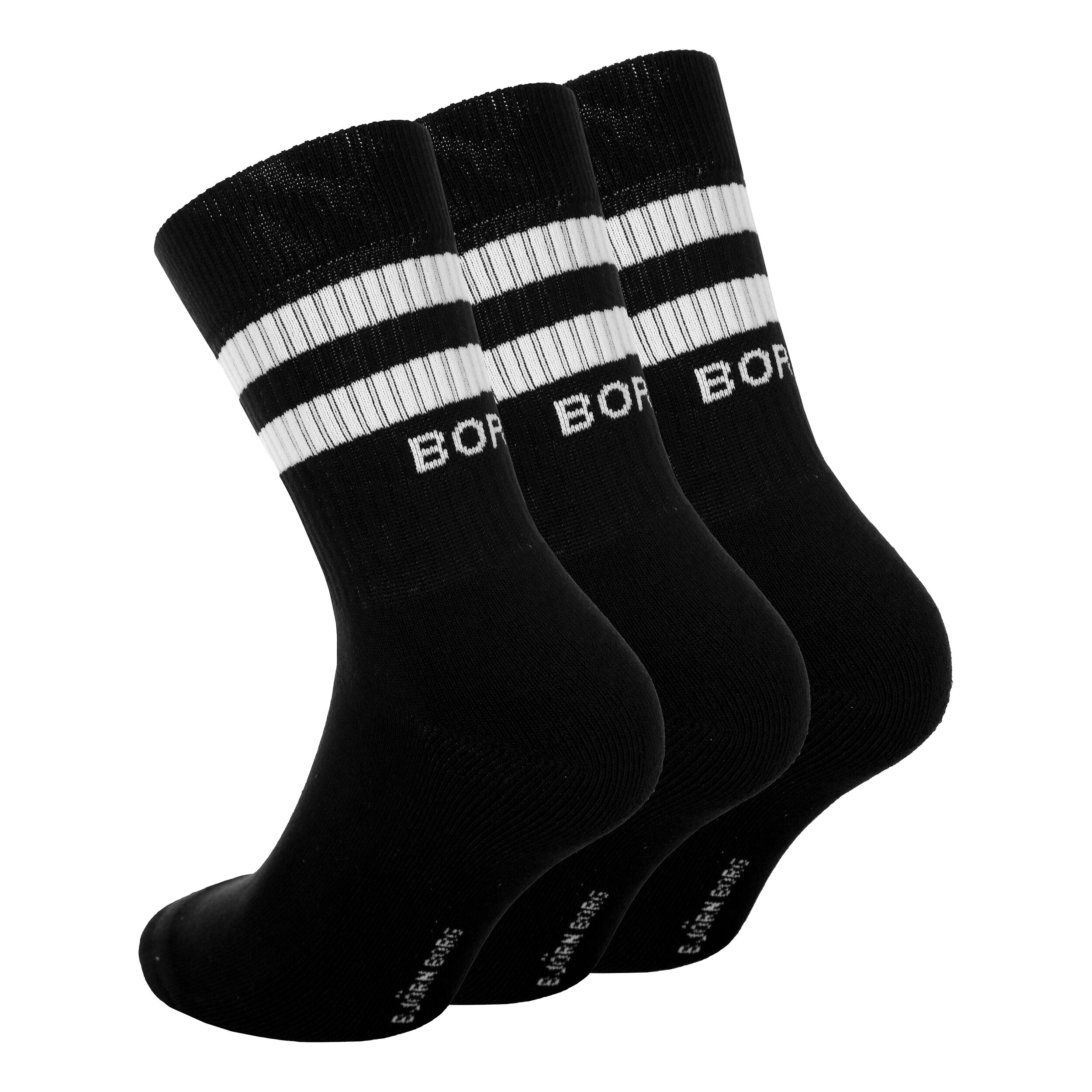 Björn Borg Core Crew Chaussettes De Sport Pack De 3 Hommes - Noir
