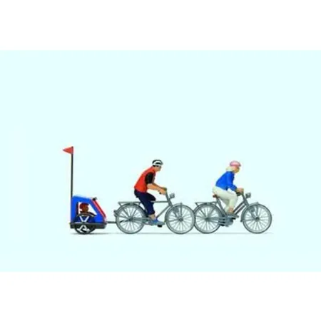 Preiser 10638 Familie auf Radtour