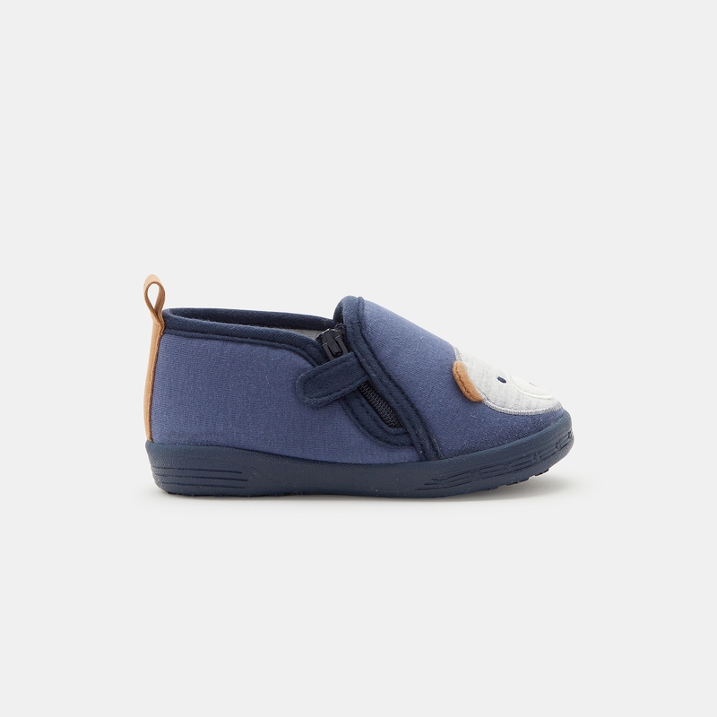 Chaussons bottillons jersey Ours bleus bébé garçon