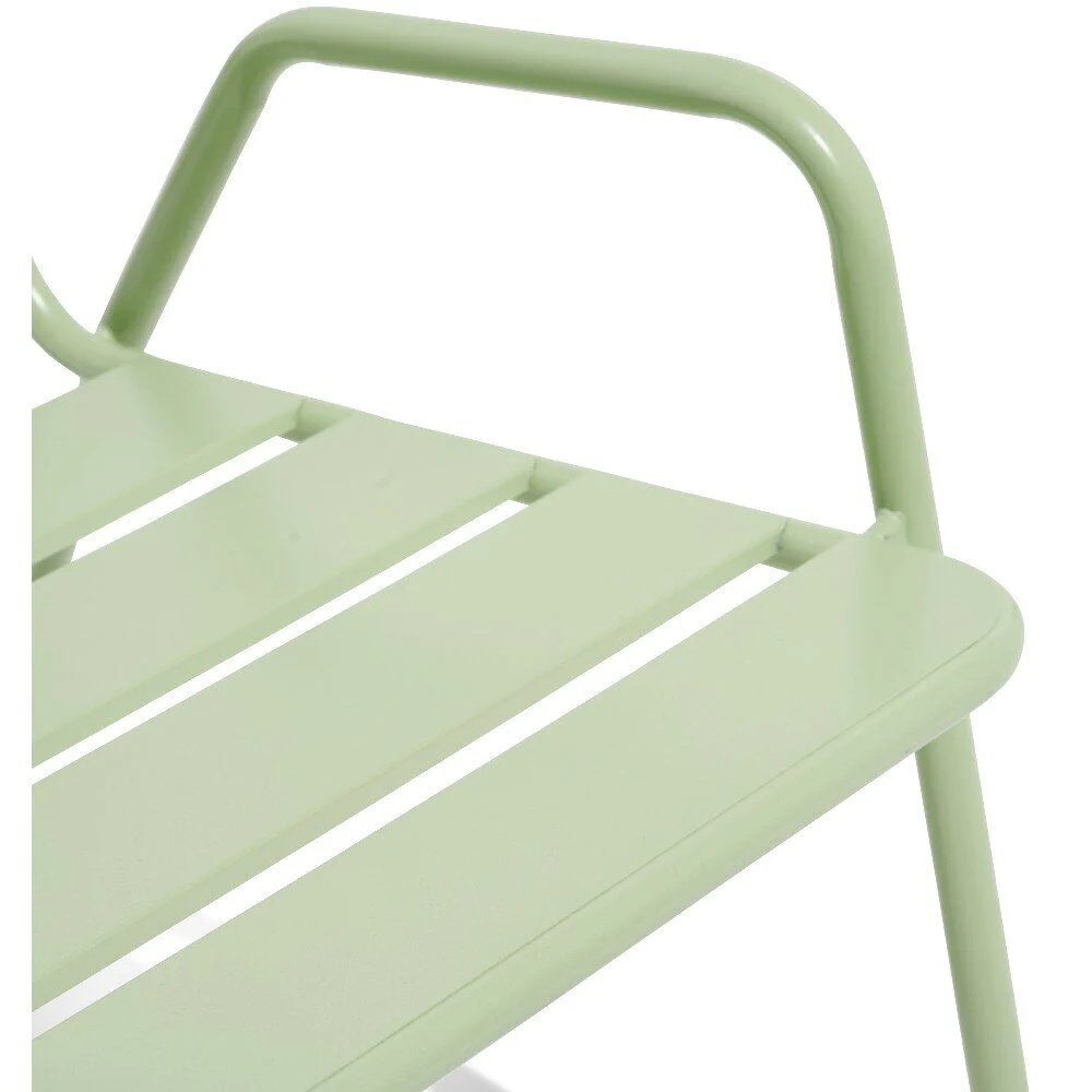 Fauteuil d'extérieur Fun acier vert sauge