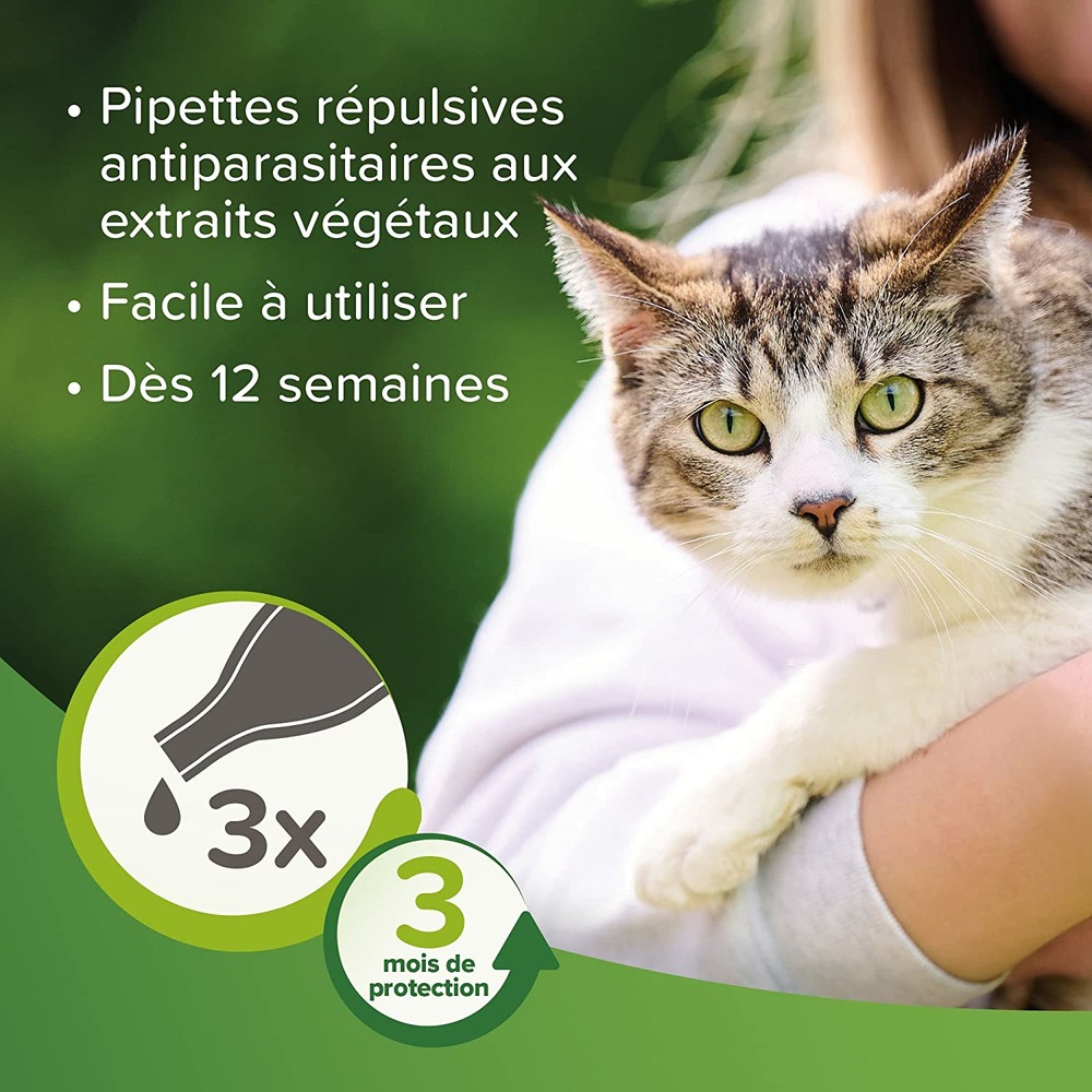 – vetopure – pipettes répulsives antiparasitaires chat
