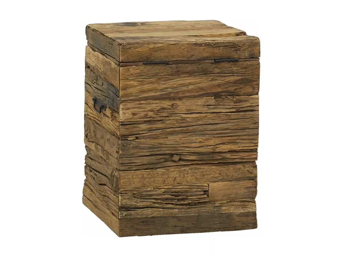 Coffre en bois massif recyclé Petit modèle