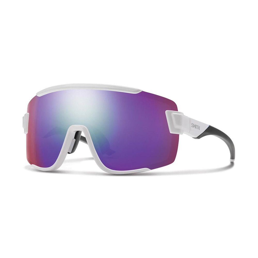 Smith WILDCAT - Lunettes de soleil white/chromapop violet mirror