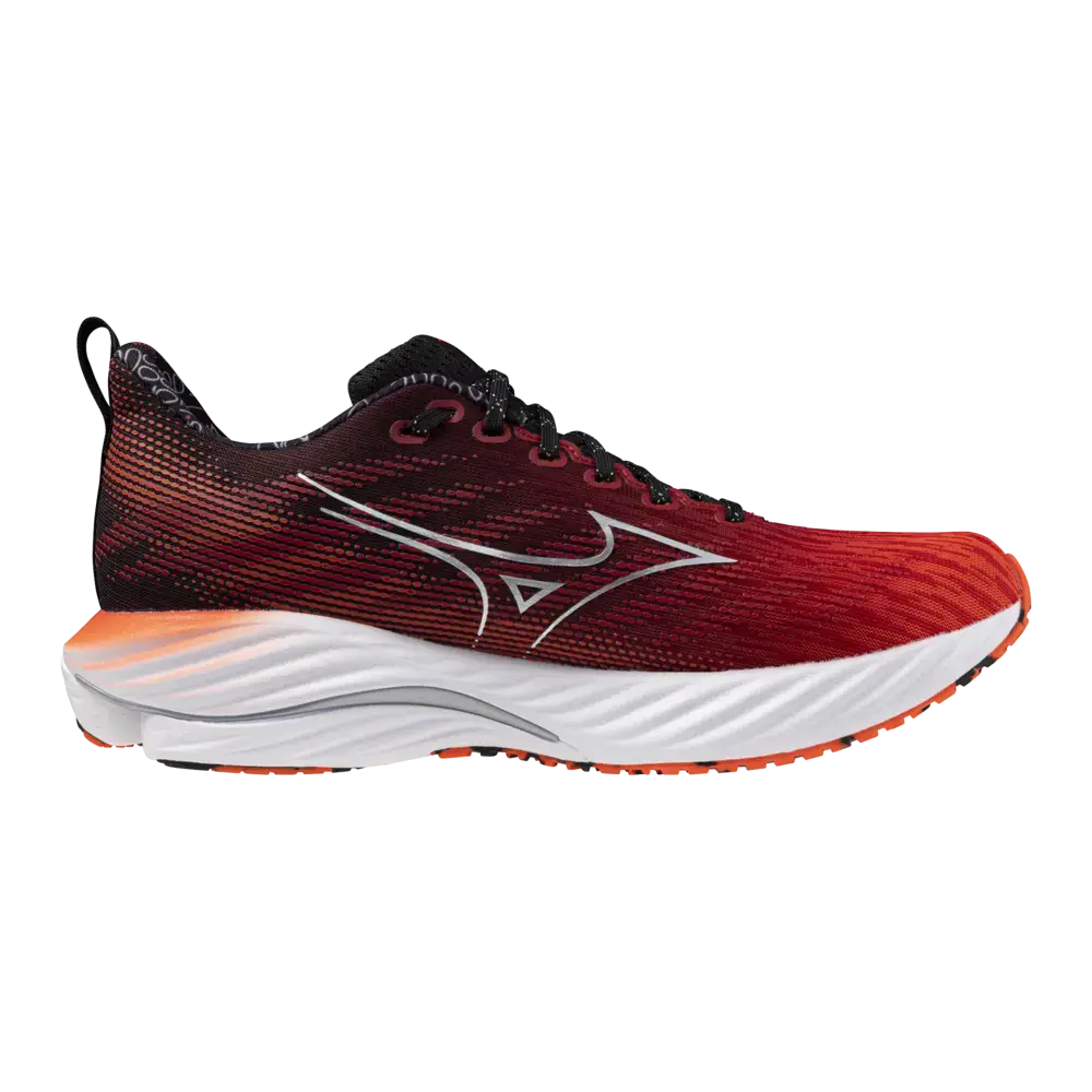 Mizuno Wave Rider Hardloopschoenen Rood/Zilver/Zwart Heren