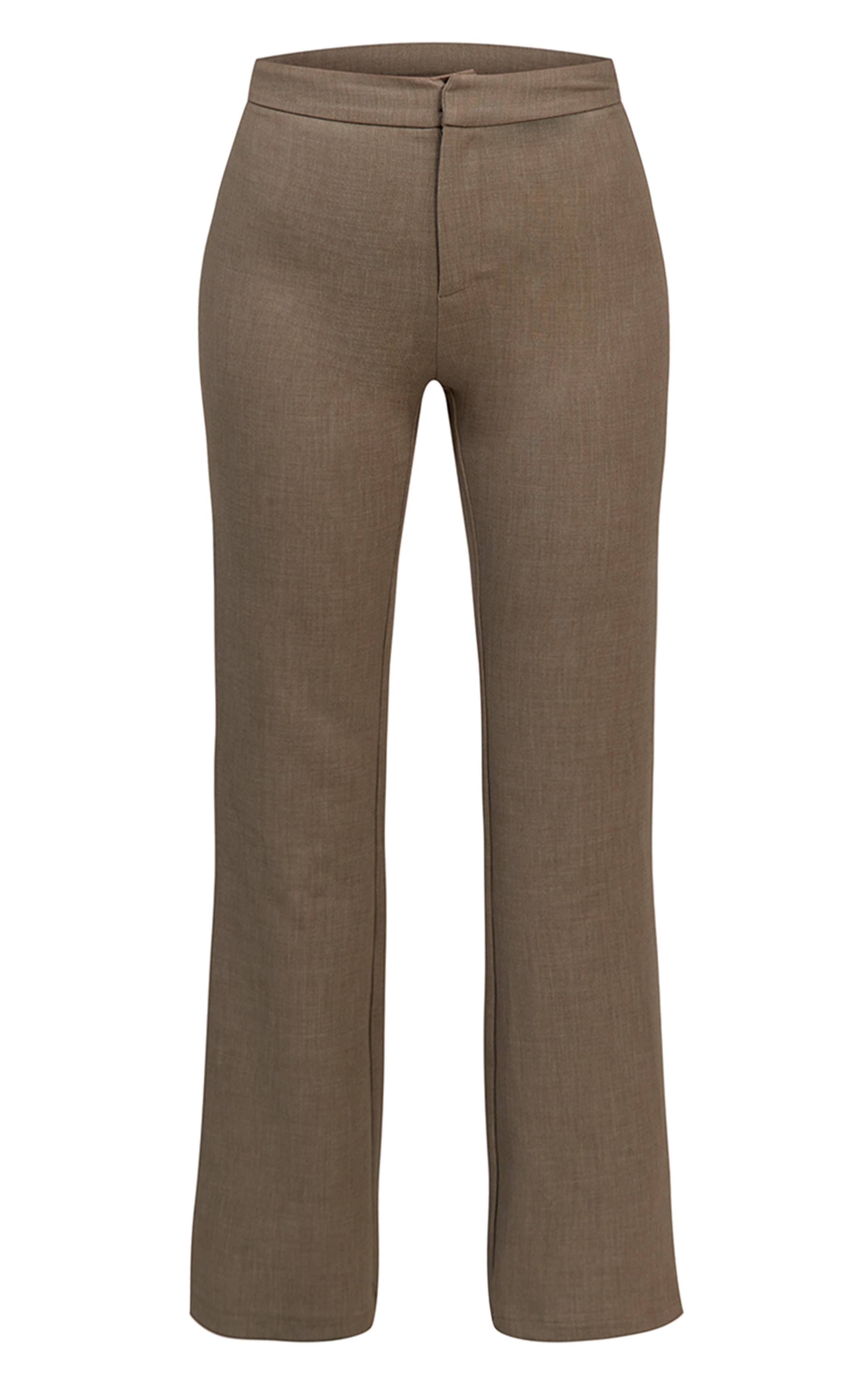 Vert Sauge Pantalon Taille Basse Tissé Sauge Foncé Plt Label Co-ord