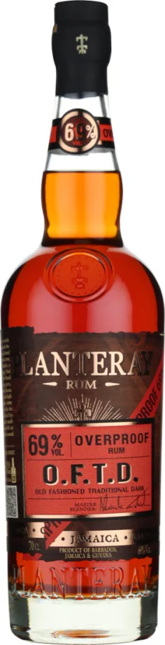 PLANTERAY OLD FASHIONED TRADITIONAL DARK OVERPROOF 70CL