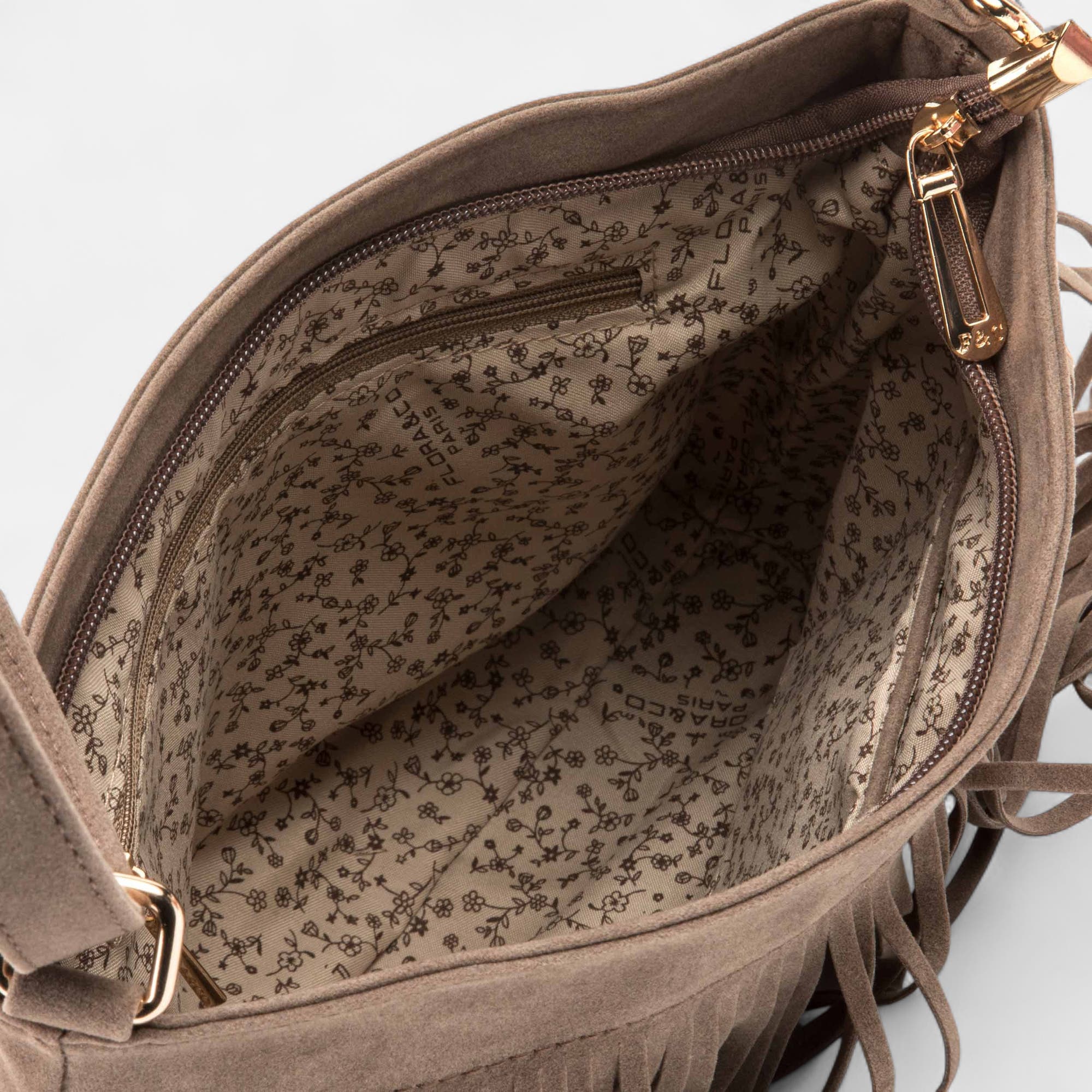 Sac bandoulière taupe