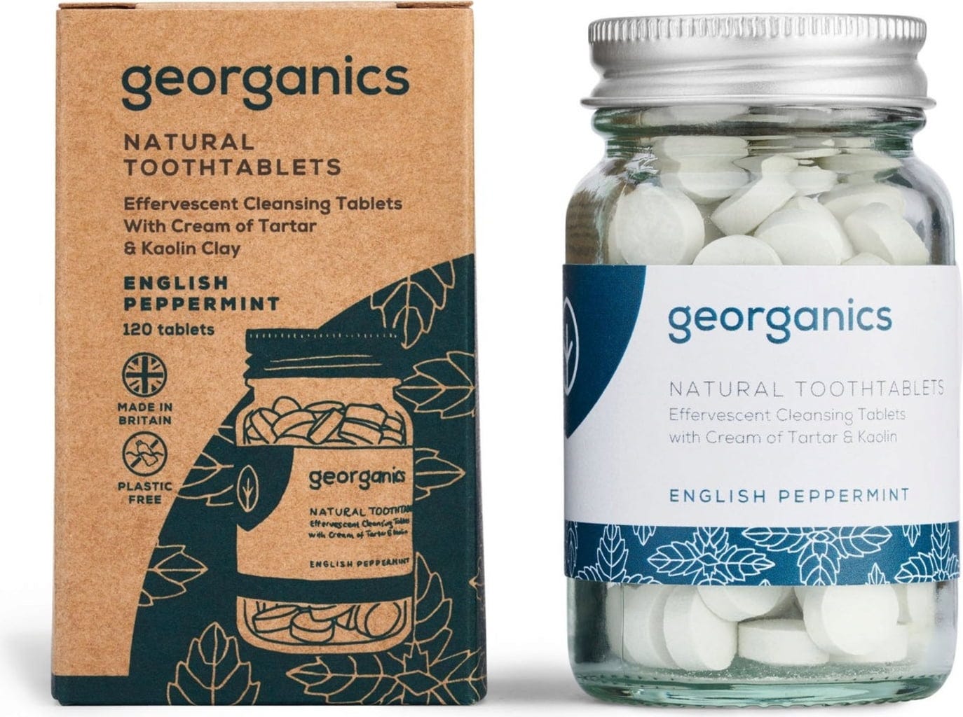 georganics  Toothpaste Tablets, English Peppermint (120 Stk)