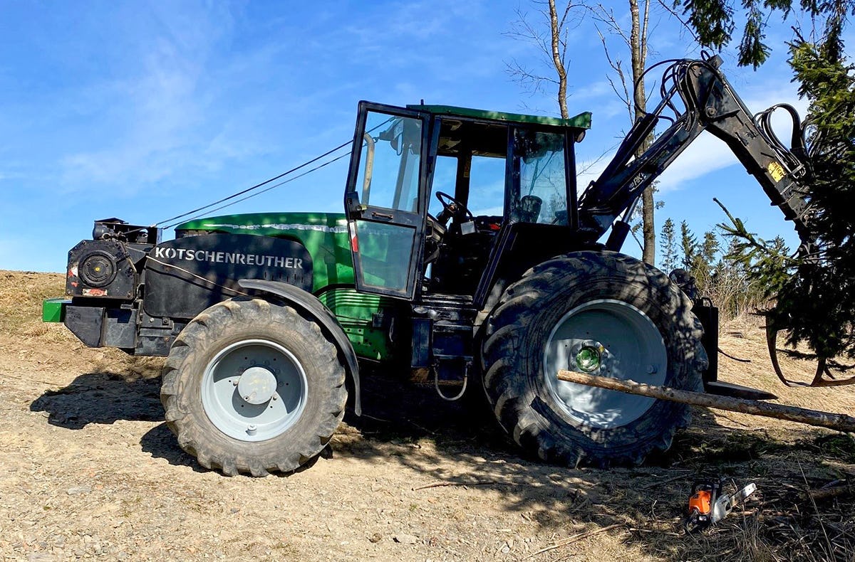 Forst Traktor fahren Kulmbach