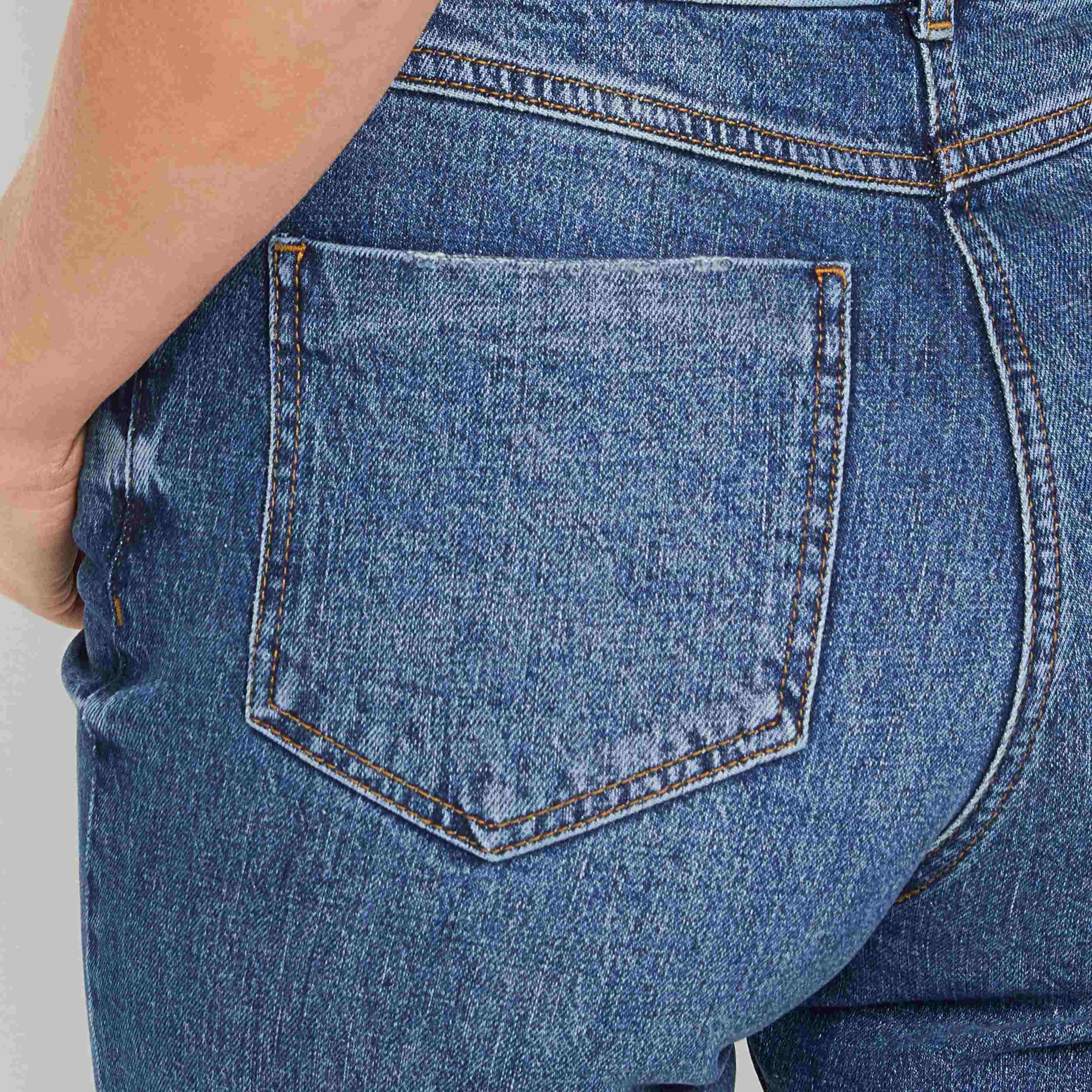 Jean droit raccourci JOKARI femme - DARK STONE