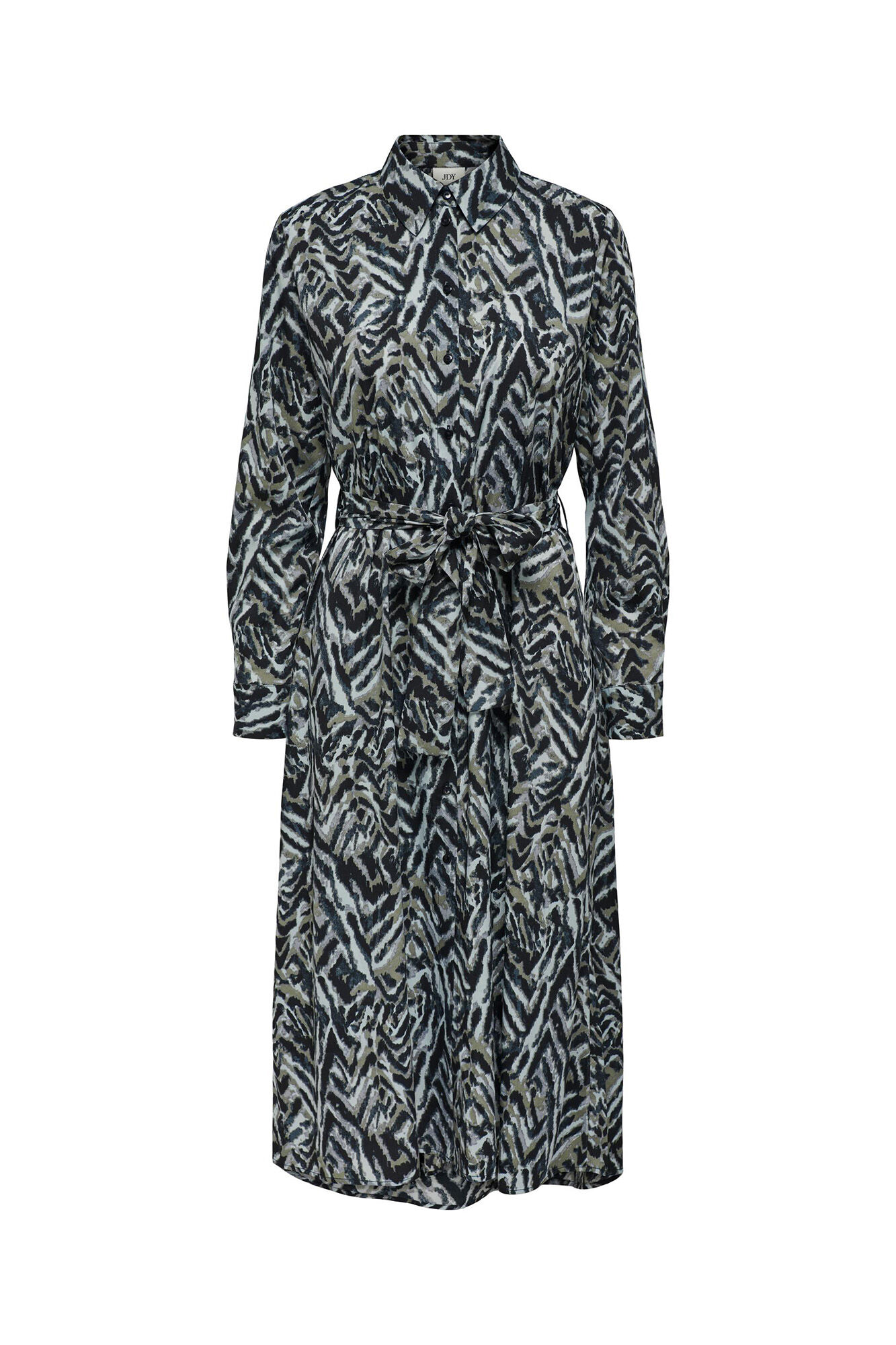 Vestido midi estilo camisa