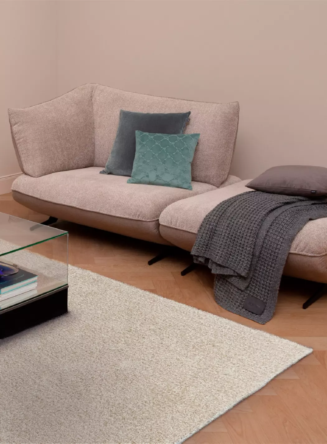 Handtuft Teppich New Curly 170 x 240 cm