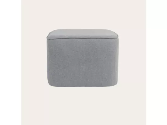 Puff tapissée tapissé Gris 60x42