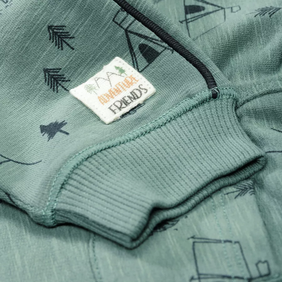 STACCATO Leggings pale green gemustert