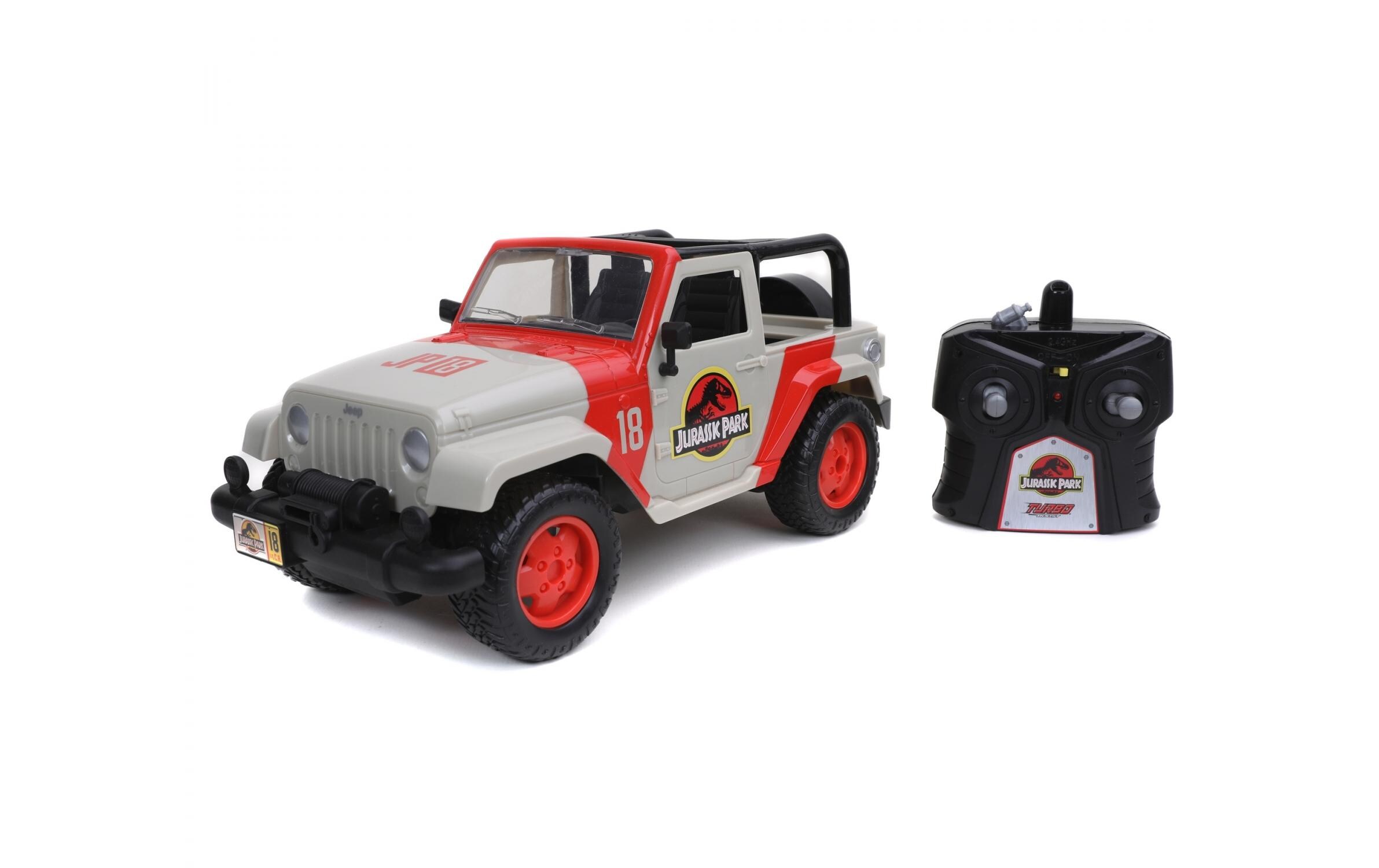 Jurassic Park RC Jeep Wrangler RTR, 1:16Ferngesteuerter Jeep Wrangler Geländewagen im Jurassic Park Design