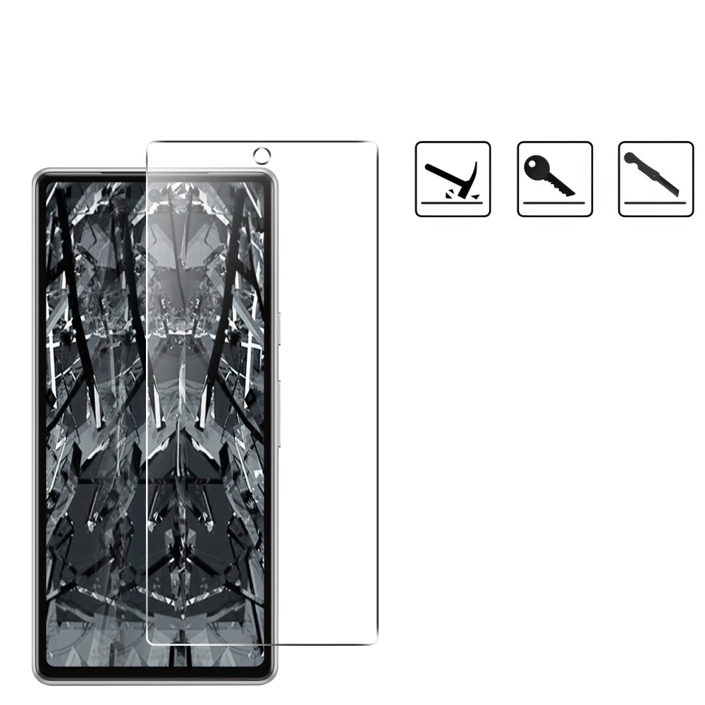 Google Pixel 7a Panzer Glas Displayschutz Case Friendly