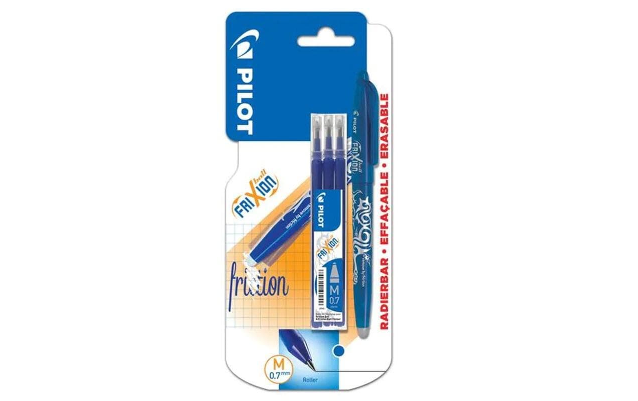Rollerball FriXion ball 3 x Refill 0.7 mm, BlauOhne Rückstand löschbarer Tintenroller